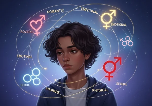 Teenager exploring different types of attractions.