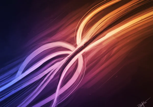 Abstract representation of physical attraction and desire.