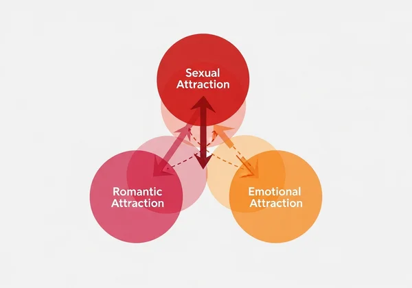 Chart showing sexual, romantic, emotional attraction types