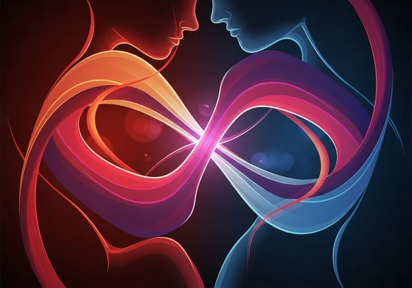 Abstract representation of sexual attraction