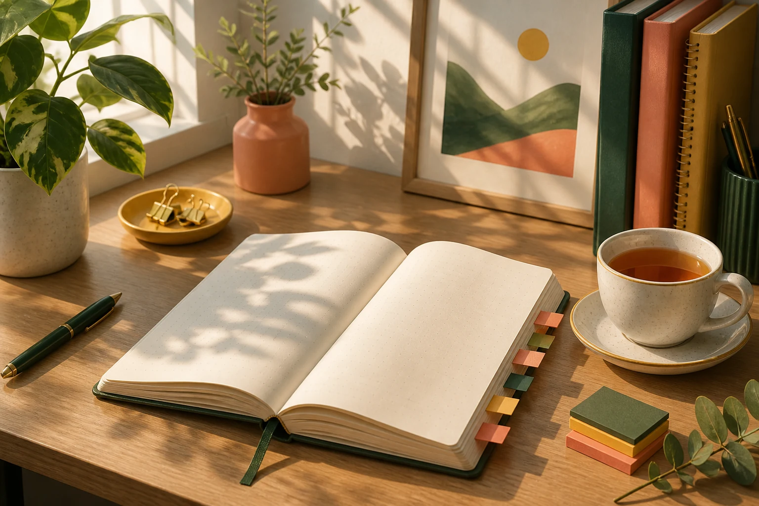 Calm self-exploration desk