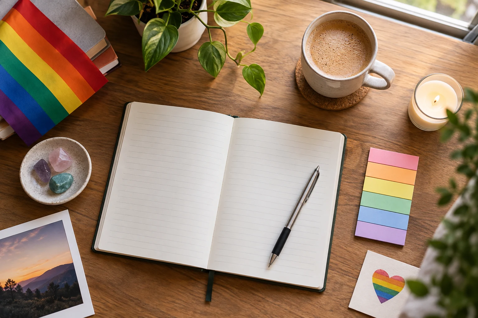 Notebook for identity reflection
